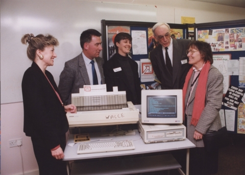 Mr Ward with Adult Education Staff